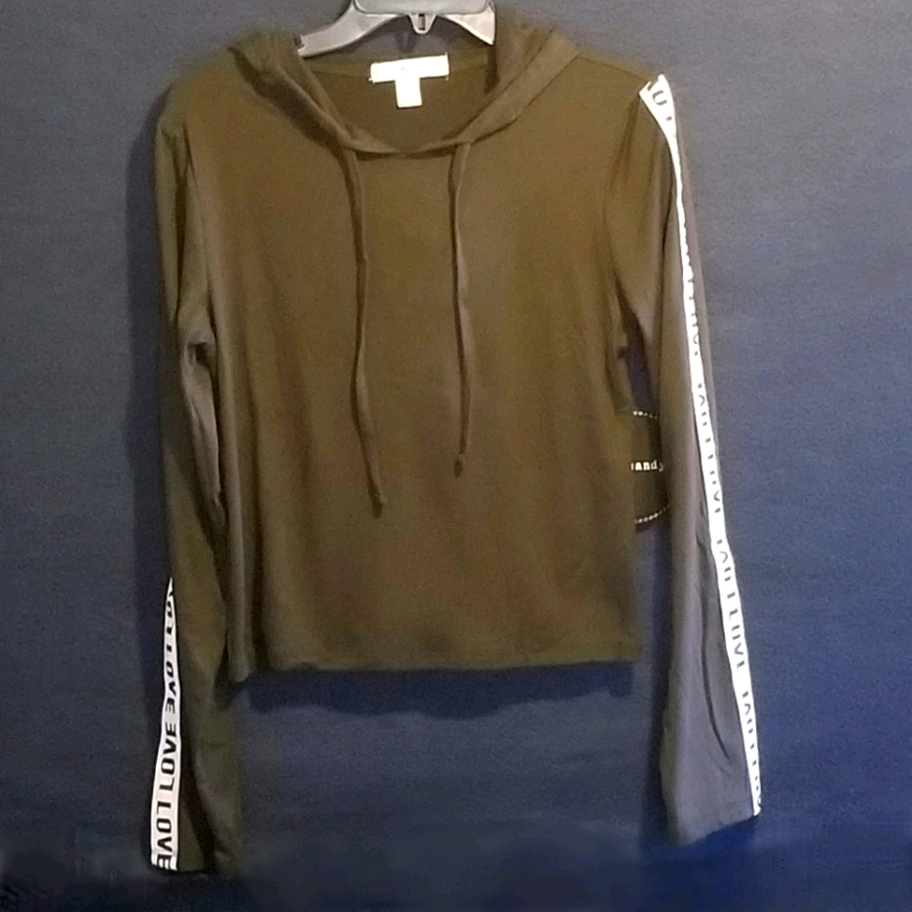 Eye Candy “Love” Lightweight Pullover Hoodie Lightweight Fabric Long Sleeves